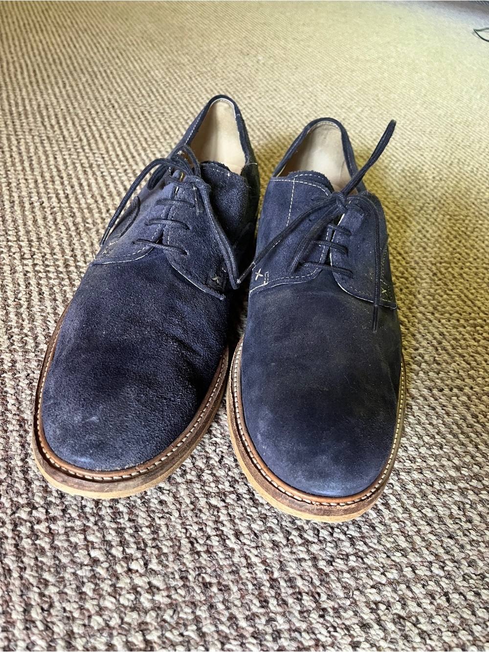 Wolverine Men's Suede Dress Shoes in Navy